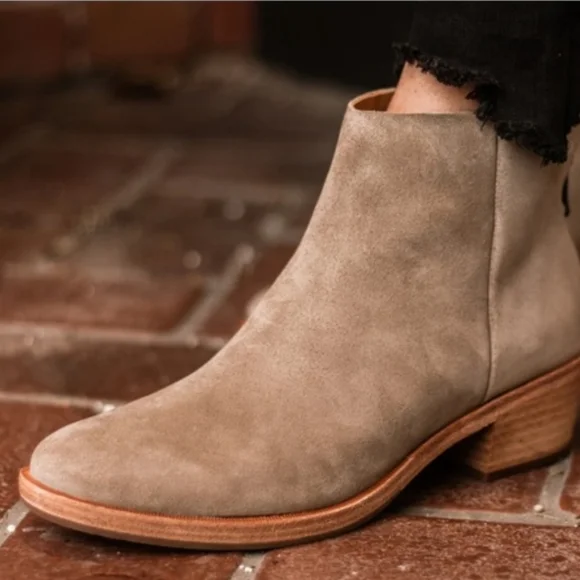 Kork-Ease Kecia Ankle Brown Suede Booties